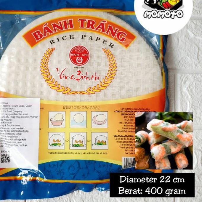 Banh Trang 400gr Vietnam Rice Paper/Vietnamese Spring Roll Skin/Spring ...