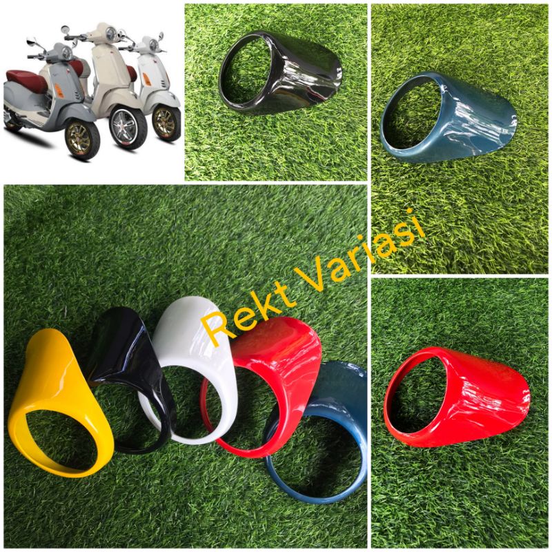 Vespa Primavera Headlamp Cover. Vespa Matic Primavera Visor Headlamp Cover Vespa Primavera