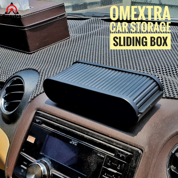 Trs0x84 Car Storage Box Coin Holder Sliding Box Card Key Holder Coin