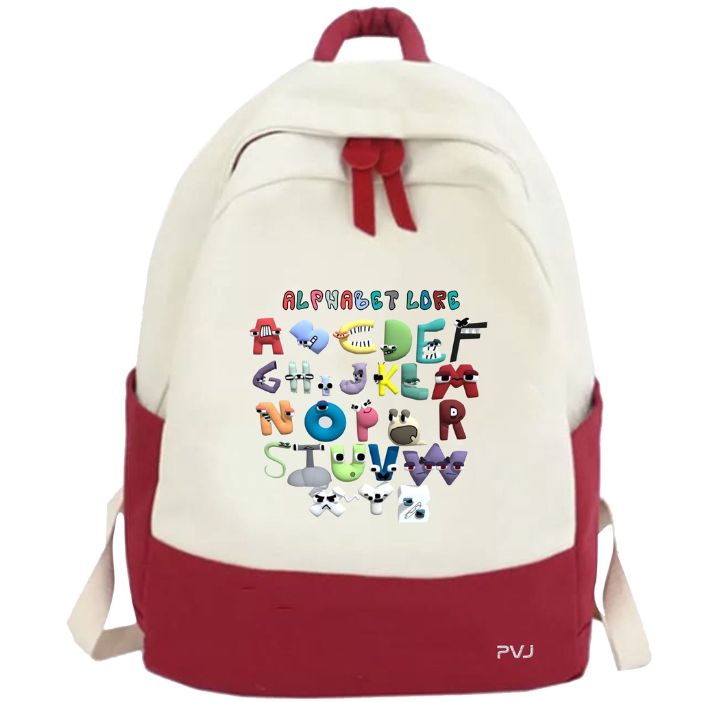 Elementary School Boys Bag Backpack With Lore Alphabet Animation