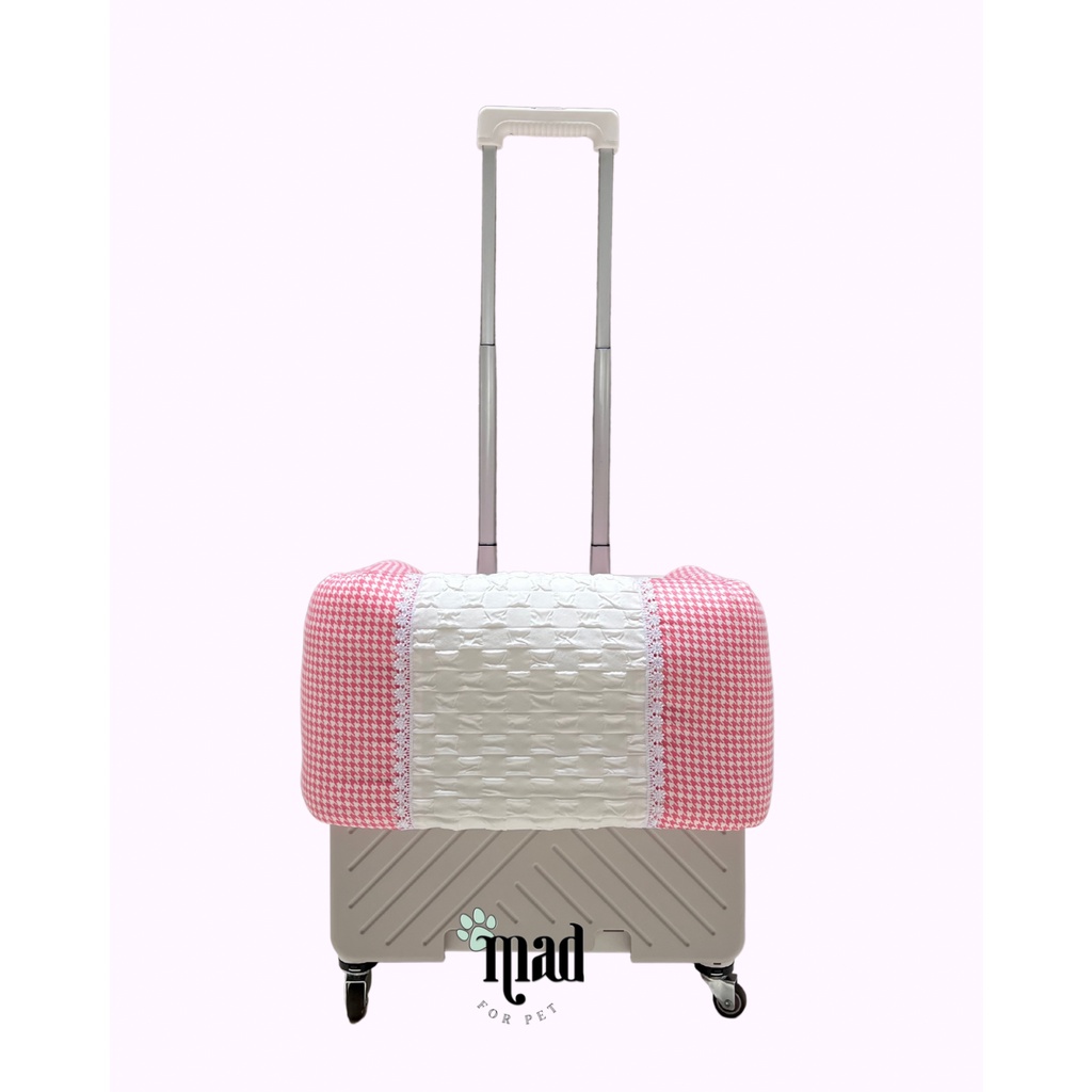 Trolley Pad Cover Houndstooth Pink Crinkle Box - SMALL | Shopee Philippines