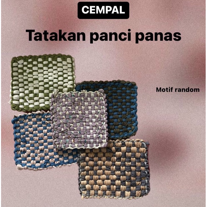 Multi-Purpose Cloth Cempal Hot Pot Coaster 14x14 Heat Resistant ...