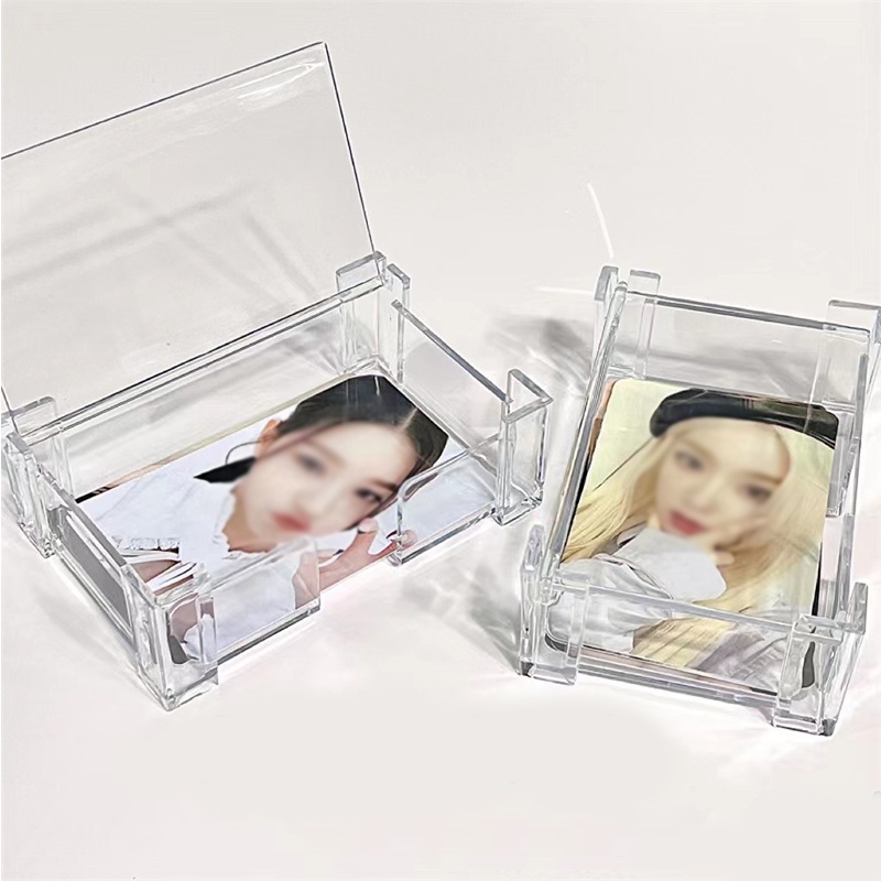 Card Storage Box School Stationery Collect Desk Photocards Holder ...