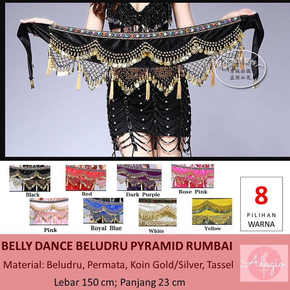 Belly Dance Belt Pyramid Hip Shawl Belly Dance Indian Tambourine Dance