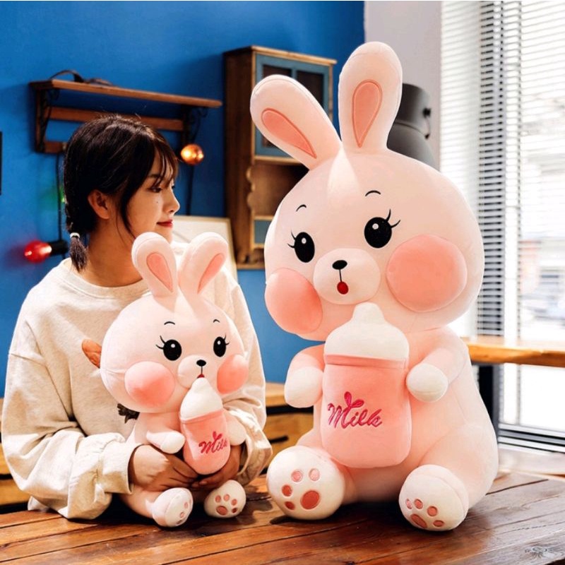 Rabbit Milk Stuffed Rabbit Milk Stuffed Rabbit Dot Milk Girls Toys ...