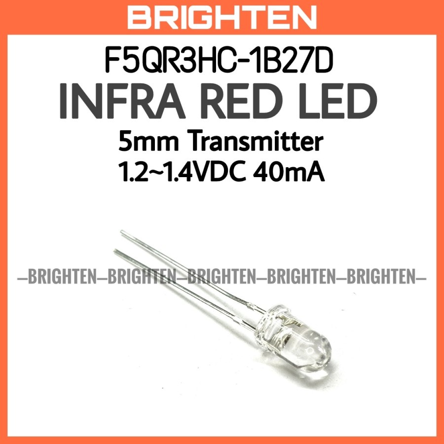 MERAH Infra Red LED Transmitter Infrared Transmitter 5mm Remote IR ...
