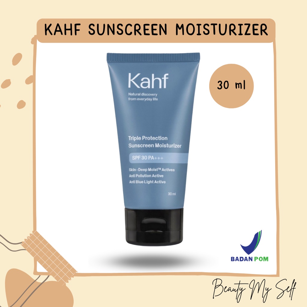 Kahf Triple Protection Sunscreen Moisturizer SPF 30 PA++ 30ml/Sunscreen