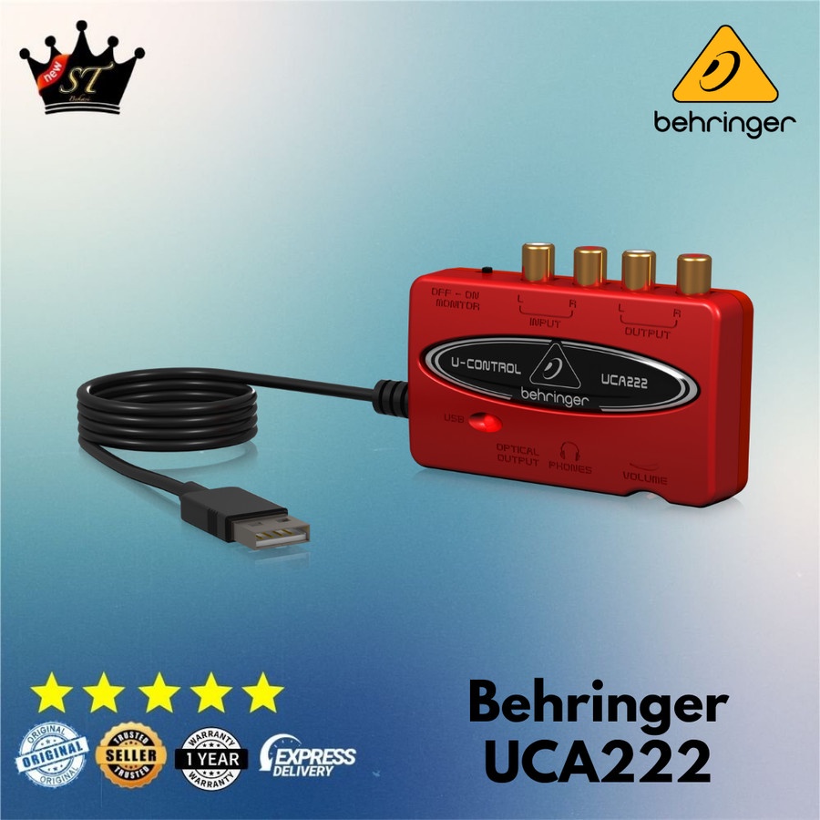 Behringer UCA222 UCA222 Soundcard/USB Audio Interface 100 Original