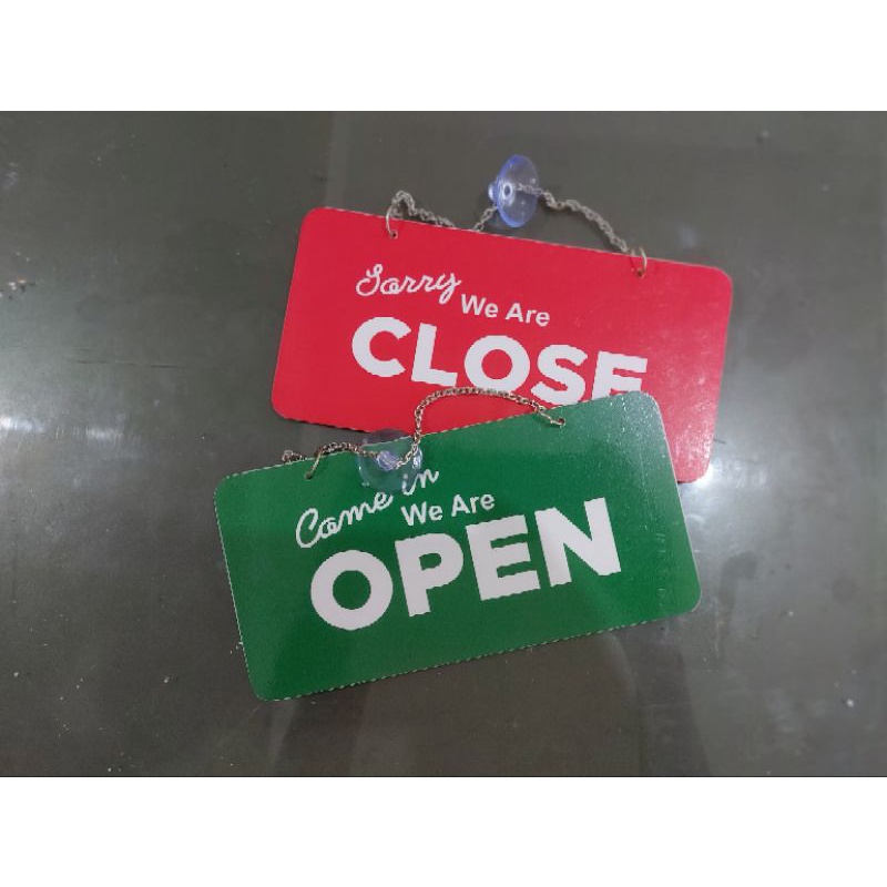 Acrylic OPEN/ Closed Door Signs For Shops, Cafes, Clinics, Restaurants ...