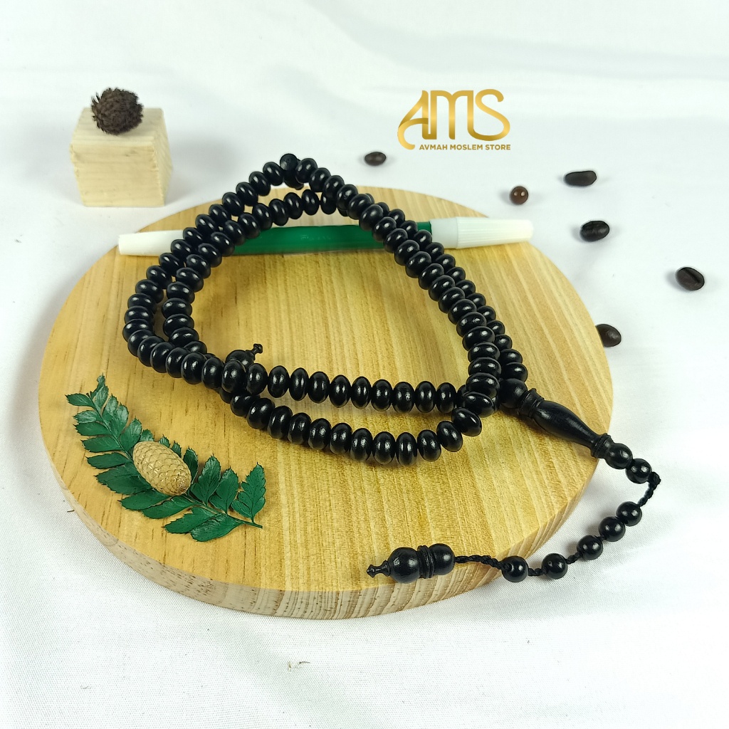 HITAM Tasbih 99th Flat Black Moringa TASBIH Size 8MM | Shopee Philippines