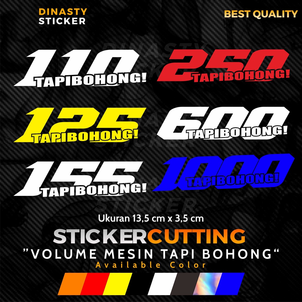 Sticker VIRAL CUTTING STICKER 110 125 155 250 600 1000 BUT BOHONG ...