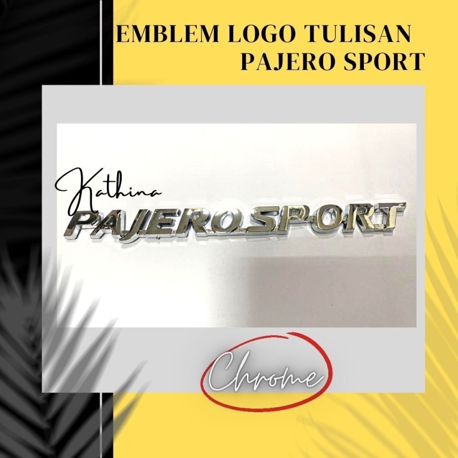 Pajero Sport Chrome Logo Sticker Emblem Shopee Philippines