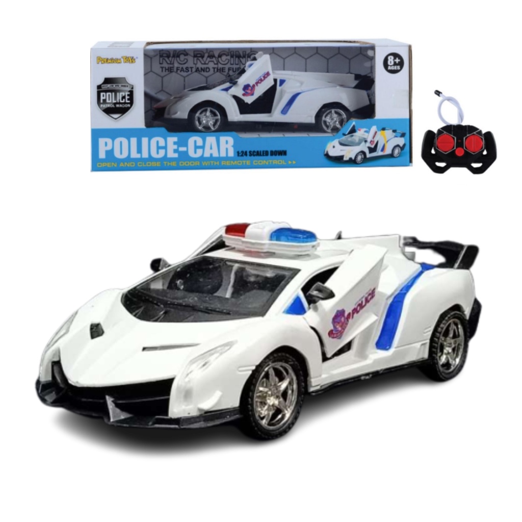 Boys Toys Police Car Police Car Open Close Door 124 Remote Control Toy Car Remote Police Car