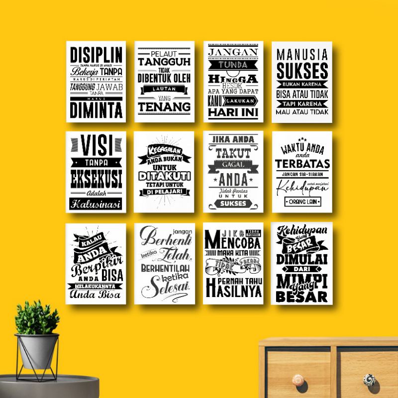 HIASAN DINDING Office Wall Decoration Workspace Display Motivational