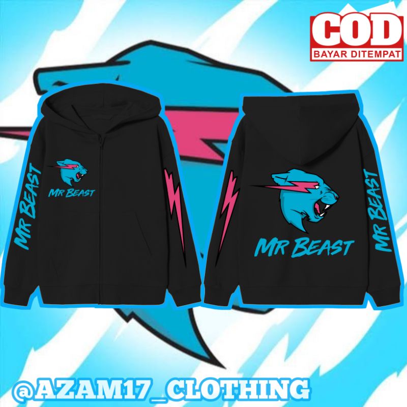 Jacket Zipper Hoodie Kids Mr Beast Mister Beast Youtuber Boys Girls ...