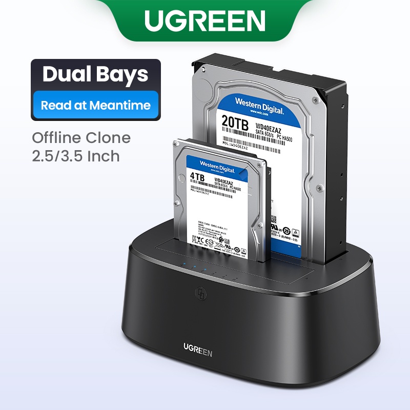 UGREEN HDD Docking Station SATA to USB 3.0 Adapter for 2.5 3.5 SSD Disk Case HD Box Hard Drive Enclosure Docking Station Philippines