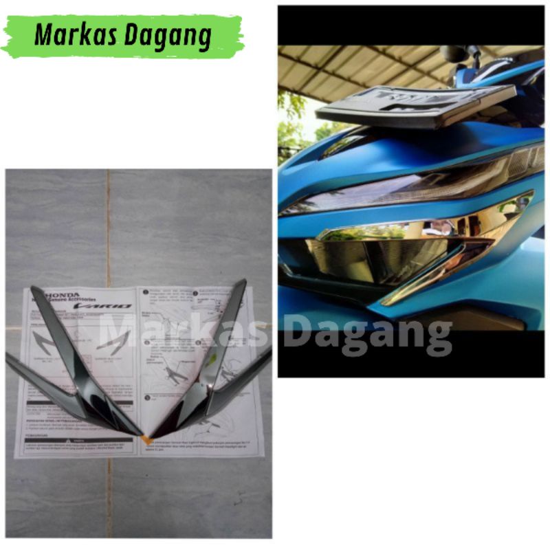 Garnish Headlights Headlamp Motorcycle Honda All New Vario Shopee Philippines