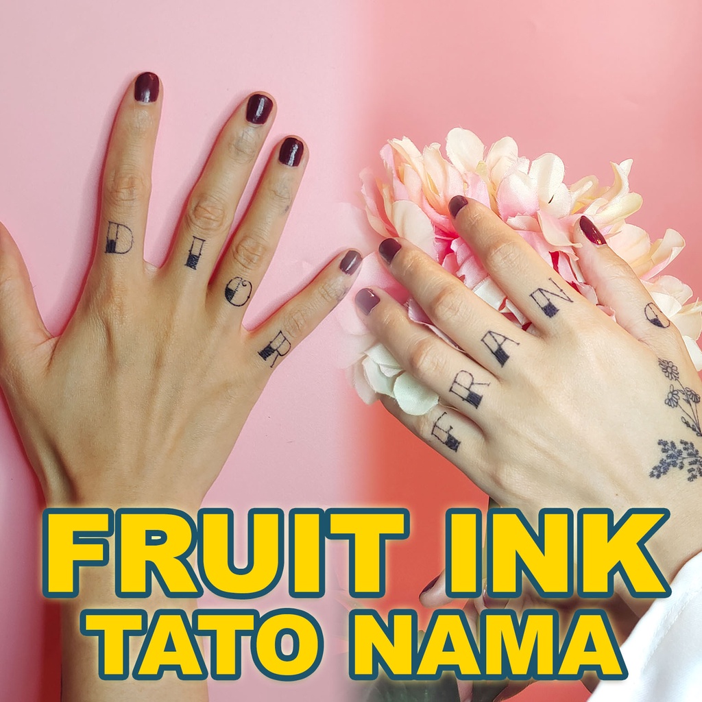 Fruit ink Tattoo Names - Alphabet | Shopee Philippines