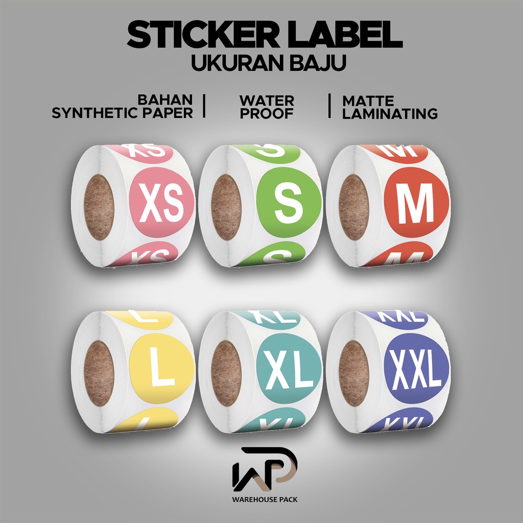 1 roll (500Pcs) Clothes Size Label Sticker | Clothes Size Label Sticker ...