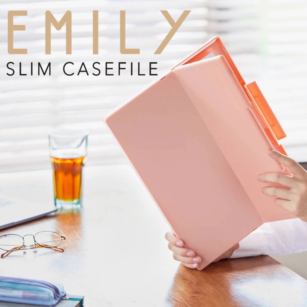 King Jim Emily Slim Case File A4 (Unit) Colors File Holder Map Paper ...