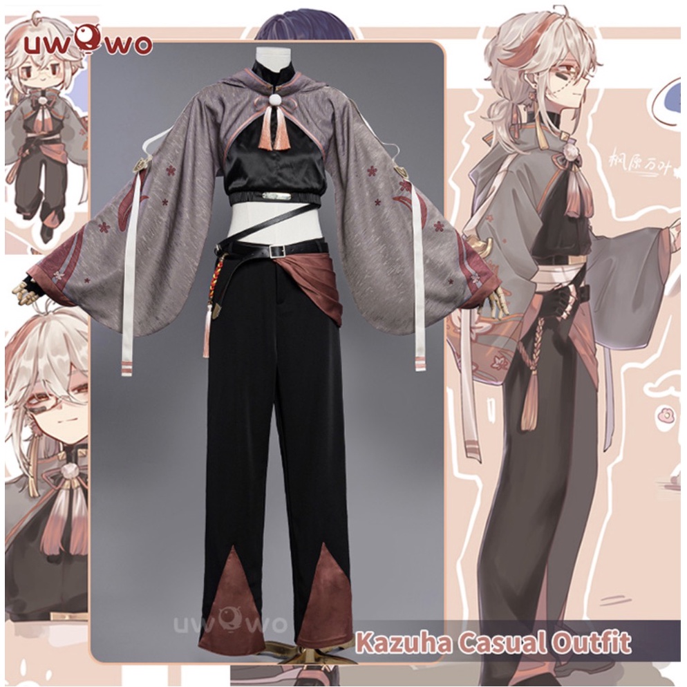 Uwowo Genshin Impact Kaedehara Kazuha Doujin Cosplay Costume Game