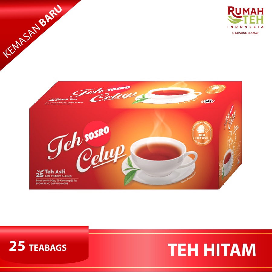 HITAM Sosro Tea Bags Quality Black Tea Tea Bag Contents 15 & 25