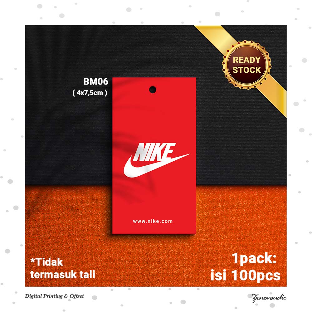 UNDER ARMOUR 100pcs Hangtag Label Baju Brand Zara Uniqlo H M Nike Adidas Under Armor GU Hang Tag Import Clothing BM Porporasi Shopee Philippines