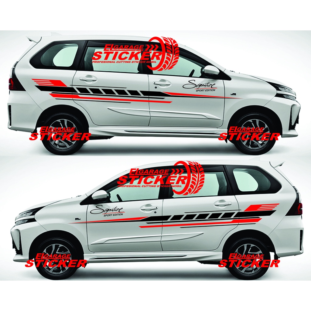 Toyota Avanza car stickers striping list stickers Avanza cutting car ...