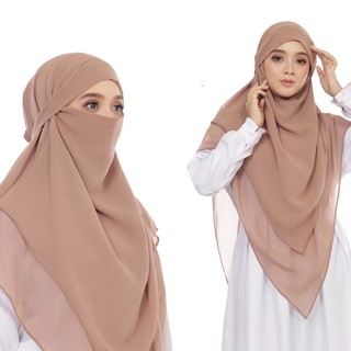 Veil Hijab Umrah Hijab Khimar Ceruty Babydoll and Premium Jersey ...