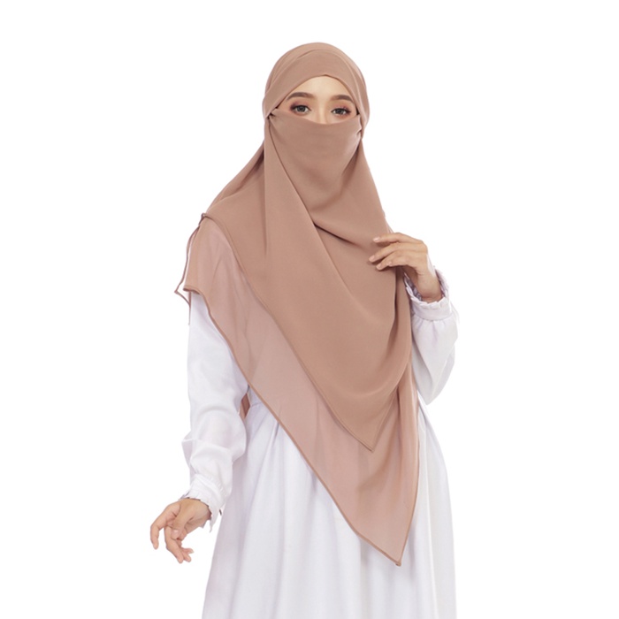 Veil Hijab Umrah Hijab Khimar Ceruty Babydoll and Premium Jersey ...