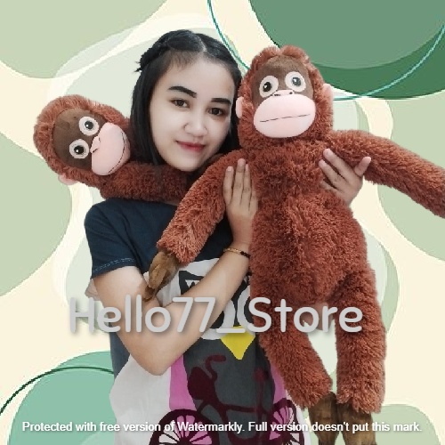 Hs/doll Plush Toys Animal Monkey Monkey Orangutan Hanging Legs Long