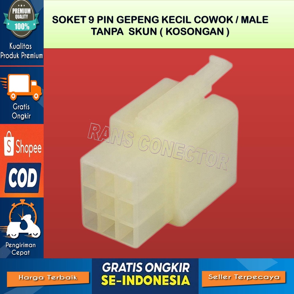 9 PIN MALE SOCKET 9 PIN MALE CABLE SOCKET 9 PIN SMALL FLAT MATERIAL ...