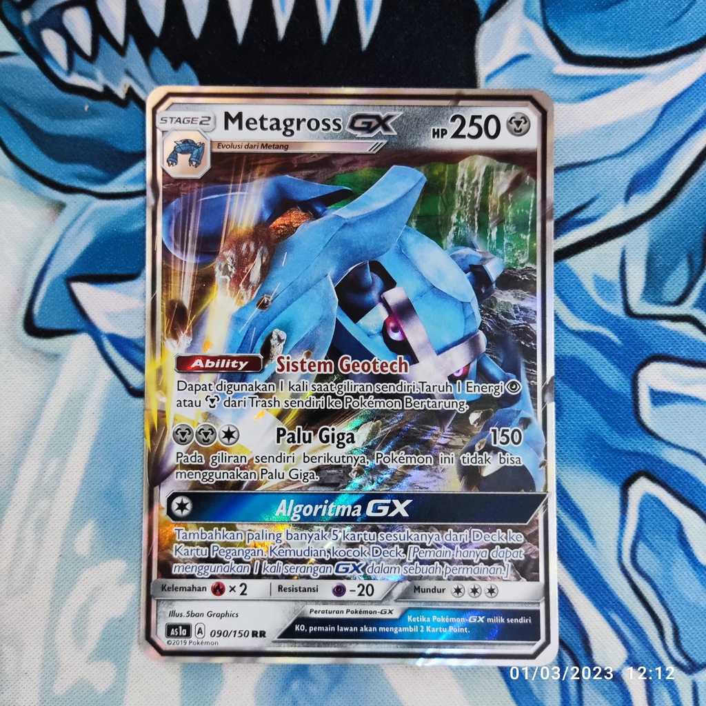 Pokemon Indonesia metagross gx 090/150 RR original | Shopee Philippines