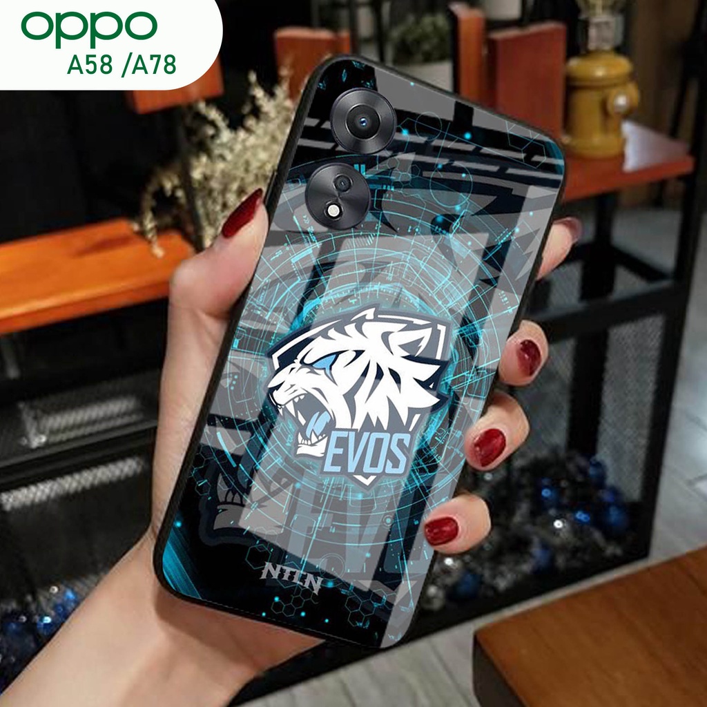 A05 Case Oppo A58 A78 Softcase Glitter Glass Oppo A58 A78 