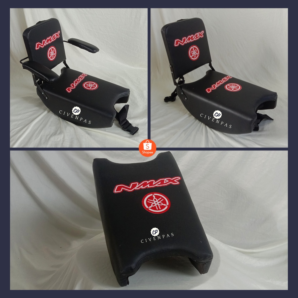 Child Pillion Seat Backrest for NMAX PCX AEROX Jupiter MX motorbike ...
