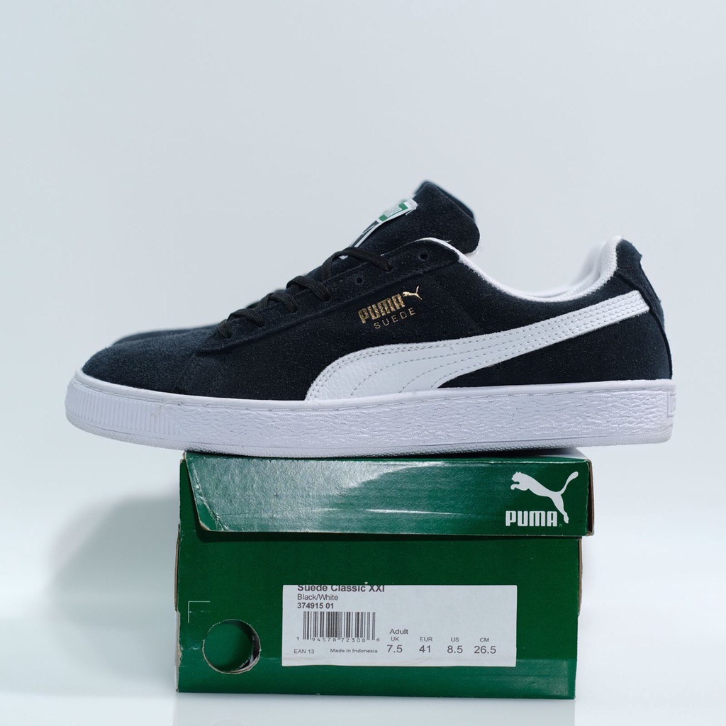 Puma Suede Classic Black White Sneakers - 100% Original | Shopee ...