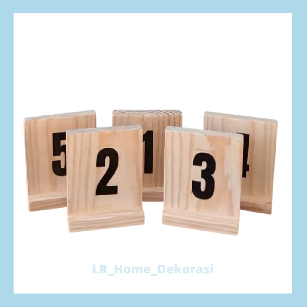 KAYU Reversible Wooden Cafe Number | Restaurant Cafe Number | Wooden ...