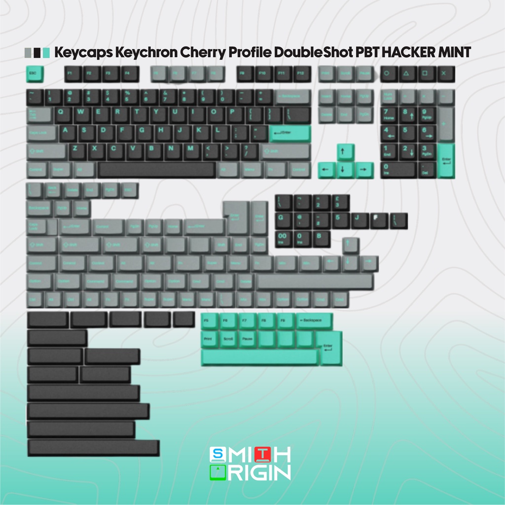 Keychron Cherry Profile DoubleShot PBT Keycaps HACKER MINT Shopee Philippines