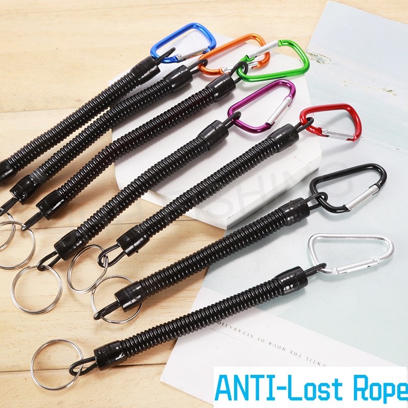 【13-110cm】Fishing Anti-lost Spring Rope Extendable Rope Security ...