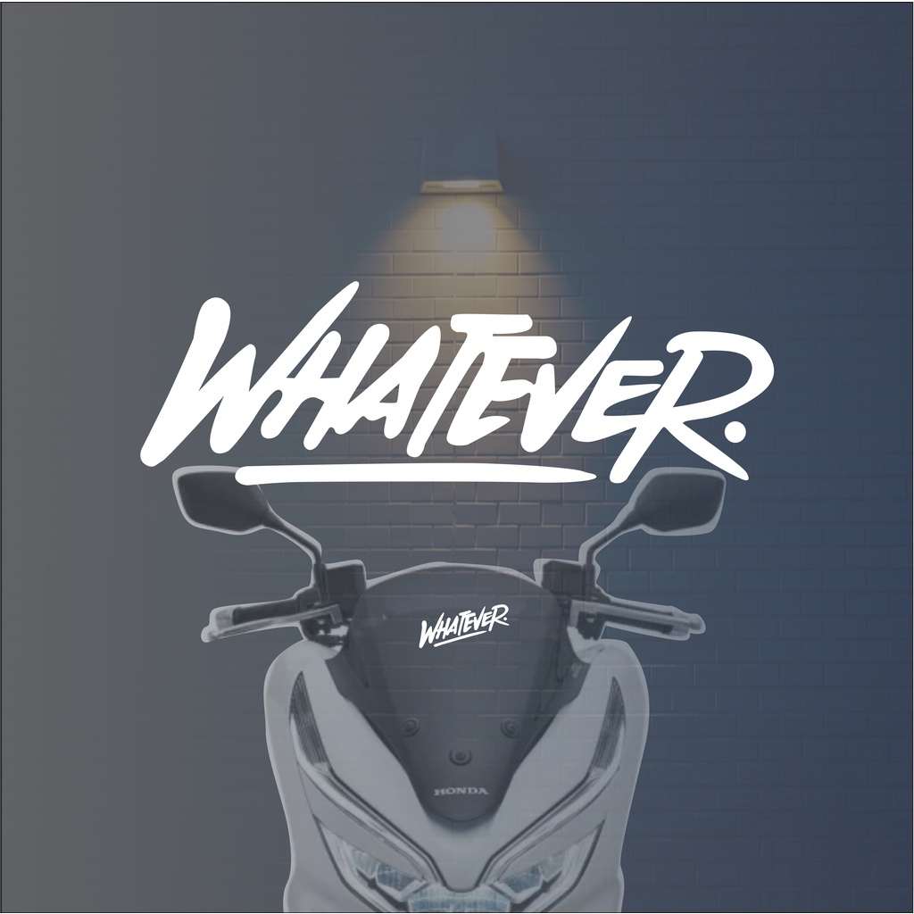 Sticker Cutting WHATEVER. Motorcycle/car Variation Sticker - Viral ...