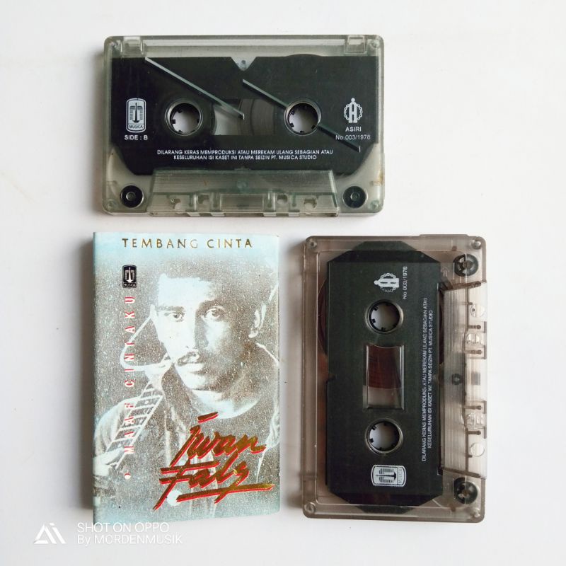 Iwan Fals Cassette album Tembang Cinta bonus In Collaboration With