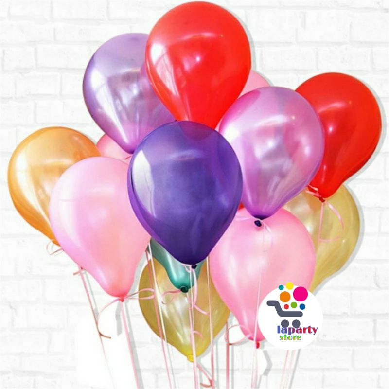 5 inch Metallic Latex Balloons / Retail Metallic Latex Balloons ...