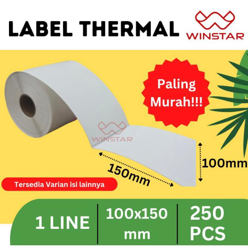 Thermal Sticker Labels 100x150mm 10x15cm 250pcs | Shopee Philippines