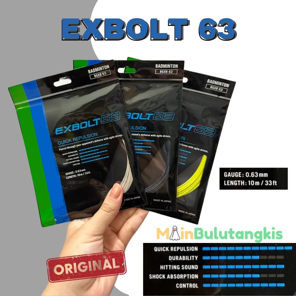 Original Badminton Racket String/Exbolt 63rd String | Shopee Philippines
