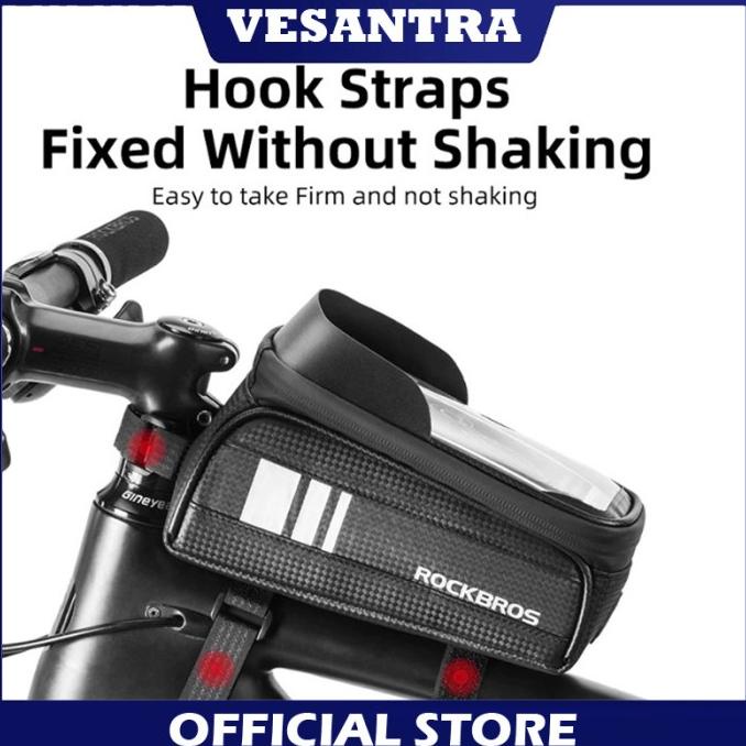 Rockbros 017-2 Top Tube Waterproof Bicycle Cell Phone Bag | Shopee ...