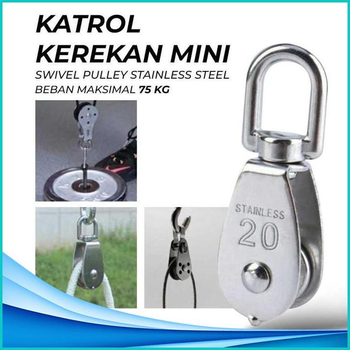 Awy Multipurpose mini Hoist pulley swivel pulley stainless steel Shopee Philippines