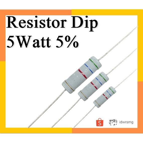 10 PCs 5W 5% Tolerantie 5 ohm Keramische Cementweerstand Voor DIY