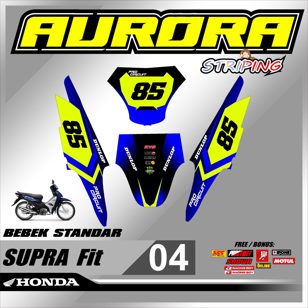Sticker RBT SUPRA FIT RBT VEGA Duck MOADIF SUPERMOTO RBT new terbaru ...