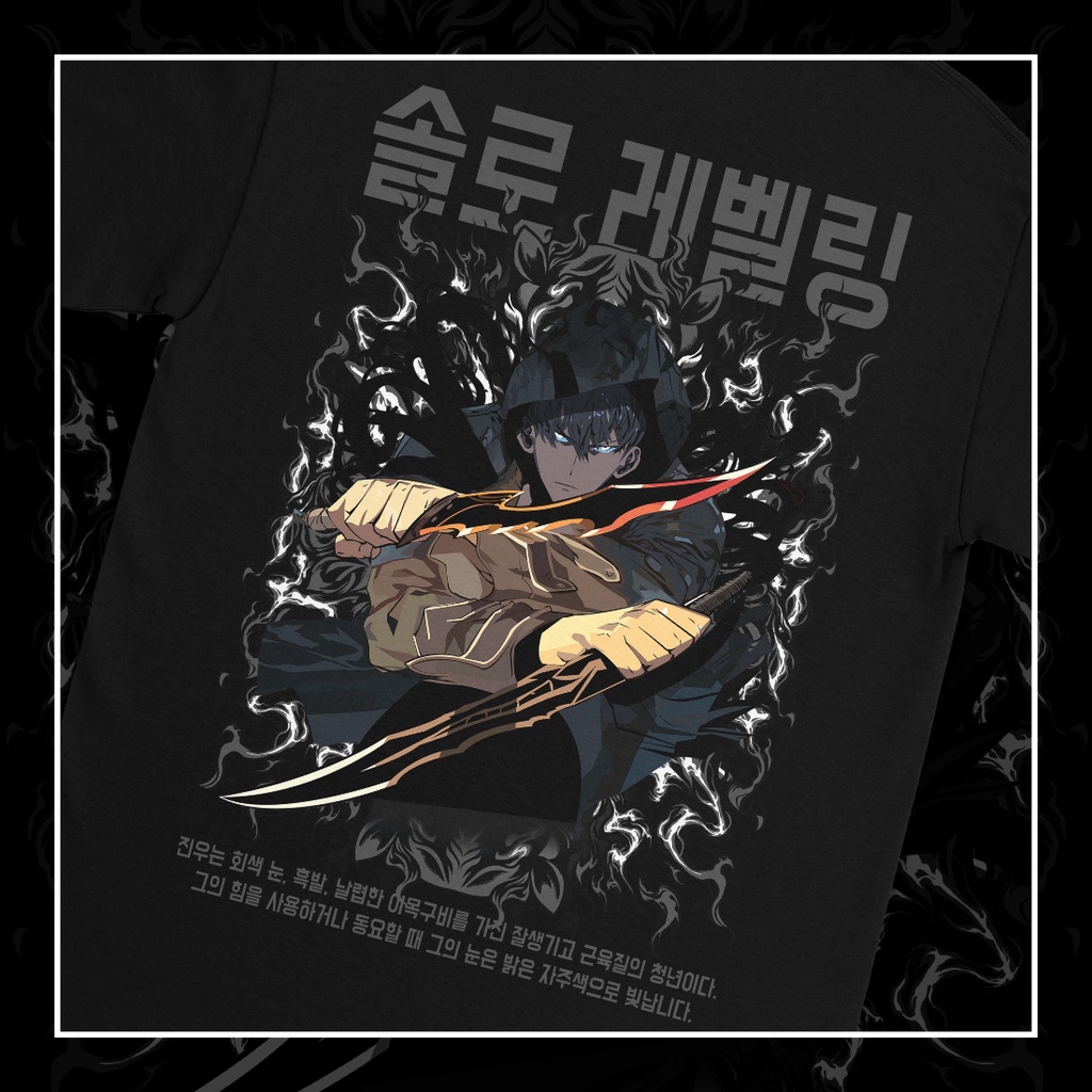 T-shirt Solo Leveling Jinwoo Haein Beru Igris - Anime Graphic Tee - Tailles S à 5XL