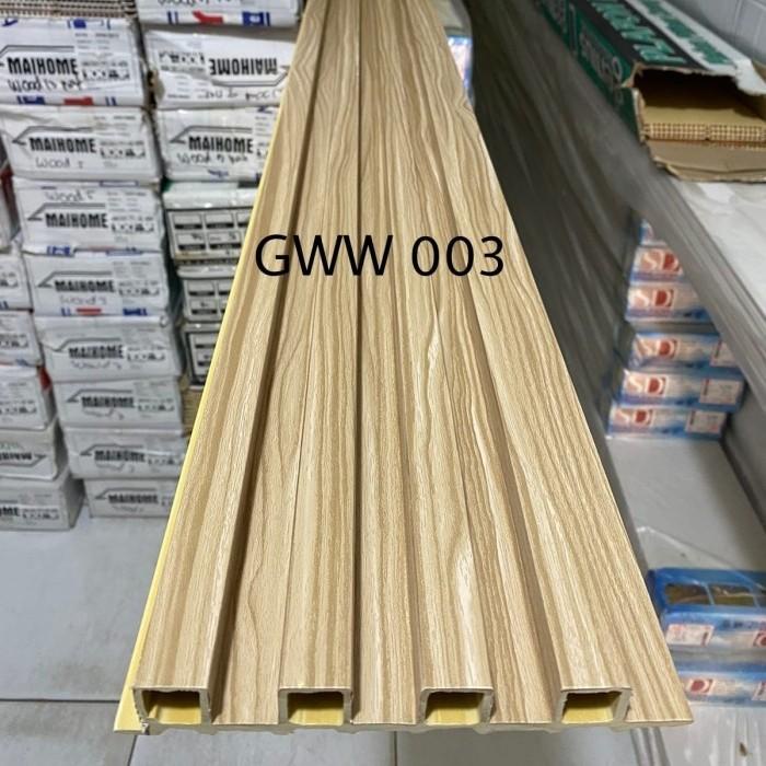 Wallpanel Wpc Wood Motif Wallpanel Wall Wpc Wall Golden | Shopee ...